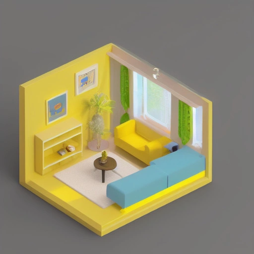 25916-604168255-tiny cute isometric living room in a cutaway box, soft smooth lighting, soft colors, yellow and blue color scheme, soft colors,.webp